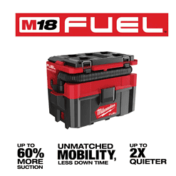 Milwaukee 0970-20 M18 FUEL PACKOUT 18-Volt Lithium-Ion Cordless 2.5 Gal. Wet/Dry Vacuum (Tool-Only)