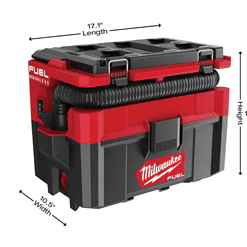 Milwaukee 0970-20 M18 FUEL PACKOUT 18-Volt Lithium-Ion Cordless 2.5 Gal. Wet/Dry Vacuum (Tool-Only)