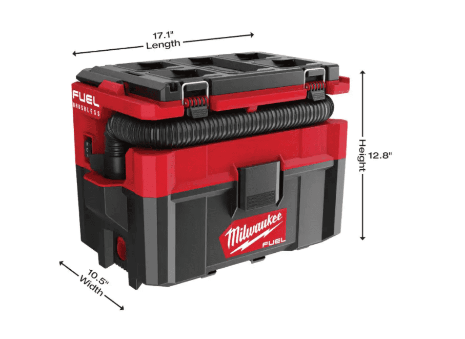 Milwaukee 0970-20 M18 FUEL PACKOUT 18-Volt Lithium-Ion Cordless 2.5 Gal. Wet/Dry Vacuum (Tool-Only)