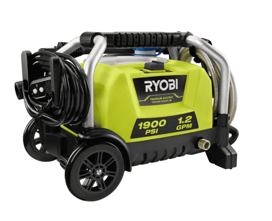 RYOBI Electric Pressure Washer with 1900 PSI and 1.2 GPM