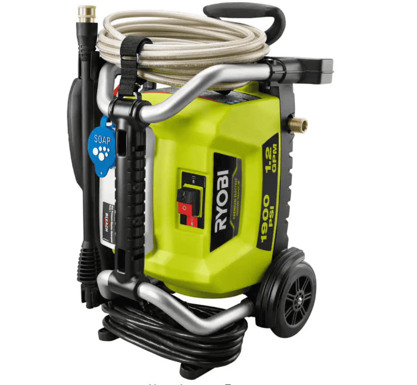 RYOBI Electric Pressure Washer with 1900 PSI and 1.2 GPM