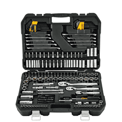 DEWALT DWMT75000 1/4 in., 3/8 in., and 1/2 in. Drive Polished Chrome Mechanics Tool Set (200-Piece)