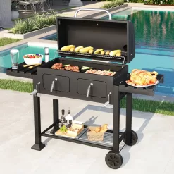 Sophia & William 34-inch BBQ Charcoal Grill Outdoor Portable Barbecue Grill
