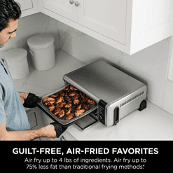 NINJA SP101 Stainless Steel Foodi Digital Air Fry Oven, Convection Oven, Toaster, Air Fryer, Flip-Away for Storage