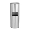 Stainless Steel Gym Disinfecting Wipes Dispenser with 7 Gal. Built-in Trash Can