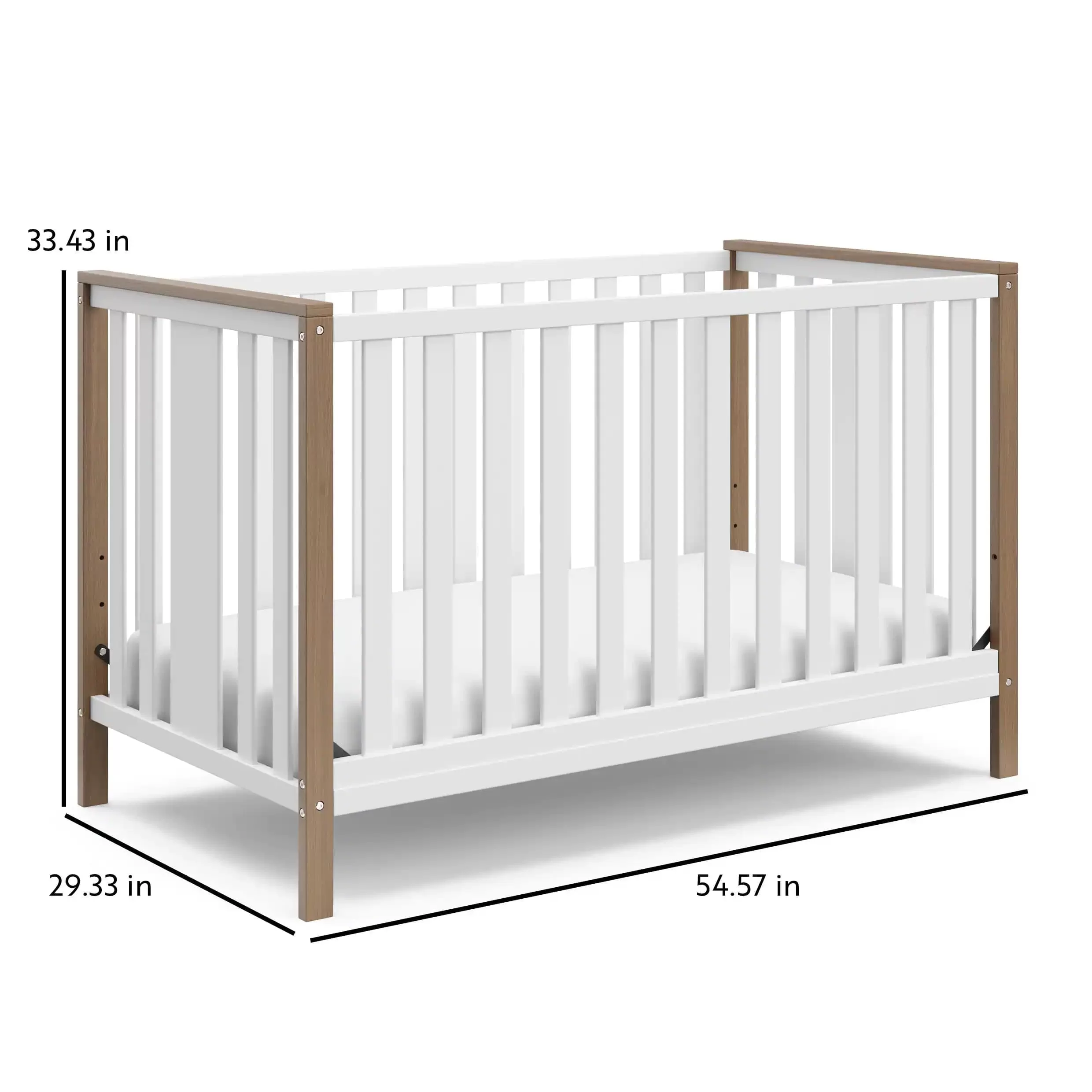 Storkcraft Modern Pacific Vintage Driftwood 4-in-1 Convertible Crib