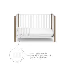 Storkcraft Modern Pacific Vintage Driftwood 4-in-1 Convertible Crib