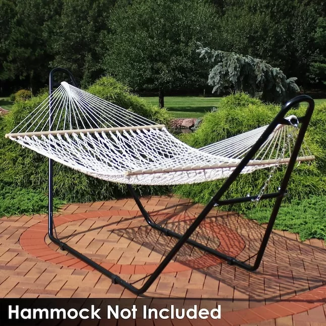 Sunnydaze Decor 550-Pound Capacity Universal Multi-Use Heavy-Duty Steel Hammock Stand 2 Person Fits Hammocks 9 to 14 -ft Long Black - Image 6