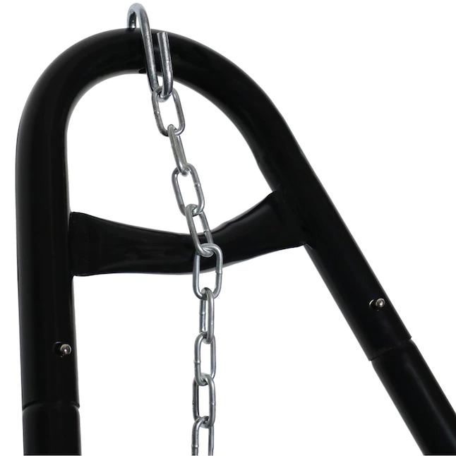 Sunnydaze Decor 550-Pound Capacity Universal Multi-Use Heavy-Duty Steel Hammock Stand 2 Person Fits Hammocks 9 to 14 -ft Long Black - Image 10