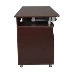 TECHNI MOBILI 48 in. Rectangular Chocolate 3 Drawer Computer Desk
