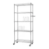 TRINITY 5-Shelf Steel Pantry Organizer with Shelf Dividers