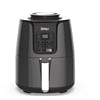 NINJA AF101 4 Qt. Electric Black Air Fryer with Recipe Book