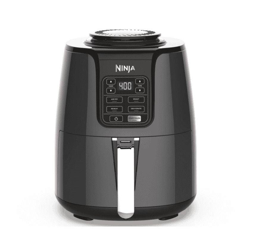 NINJA AF101 4 Qt. Electric Black Air Fryer with Recipe Book
