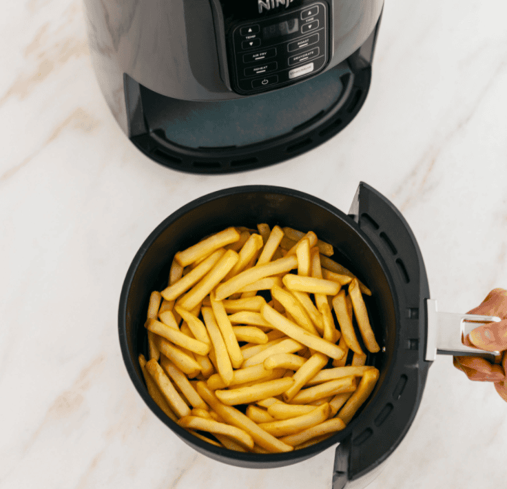 NINJA AF101 4 Qt. Electric Black Air Fryer with Recipe Book
