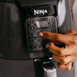 NINJA AF101 4 Qt. Electric Black Air Fryer with Recipe Book