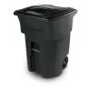 Toter 96-Gallon Greenstone Plastic Wheeled Trash Can with Lid