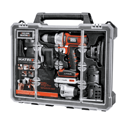 BLACK+DECKER BDCDMT1206KITC 20-Volt Max Lithium-Ion Cordless Matrix Combo Kit with Storage Case (6-Tool)