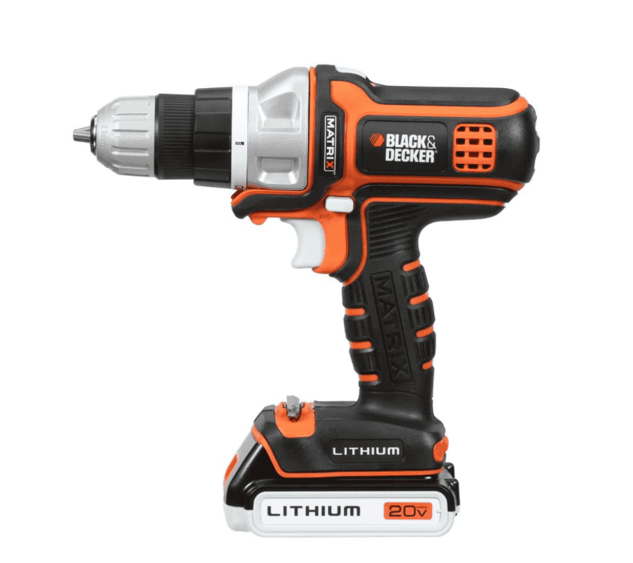 BLACK+DECKER BDCDMT1206KITC 20-Volt Max Lithium-Ion Cordless Matrix Combo Kit with Storage Case (6-Tool)