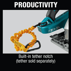Makita XSH08Z 18-Volt X2 LXT Lithium-Ion (36-Volt) 7-1/4 in. Brushless Cordless Circular Saw Guide Rail Compatible Base (Tool-Only)