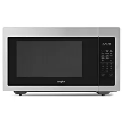 Whirlpool 1.6-cu ft 1200-Watt Countertop Microwave (Fingerprint Resistant Stainless Steel)