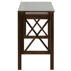 X-Design Warm Brown Folding Desk with Pull-Out