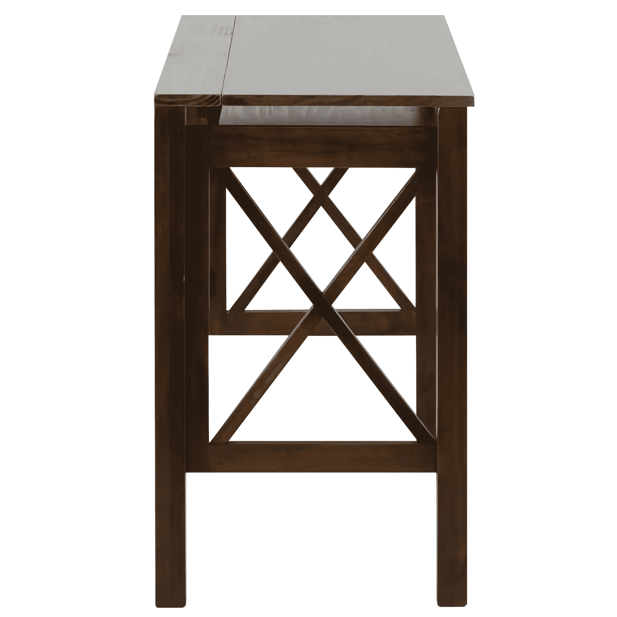 X-Design Warm Brown Folding Desk with Pull-Out