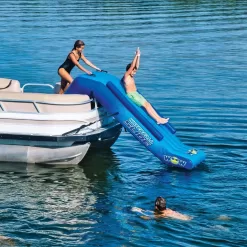 WOW SPORTS Inflatable Waterfall Slide for Pontoon Boats 1 Person