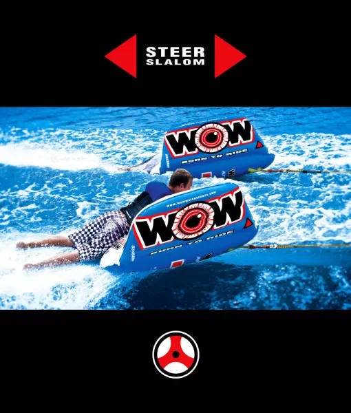 WOW World of Watersports Zig Zag 2-Rider Towable Tube