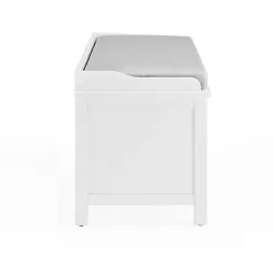 Alaterre Coventry Storage Bench, Dove Gray and White