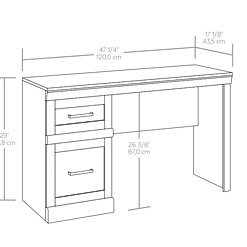 Better Homes & Gardens Glendale Transitional Desk, Rustic Gray Finish