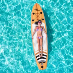 Costway 10' Inflatable Stand up Paddle Board Surfboard SUP W/ Bag Adjustable Paddle Fin