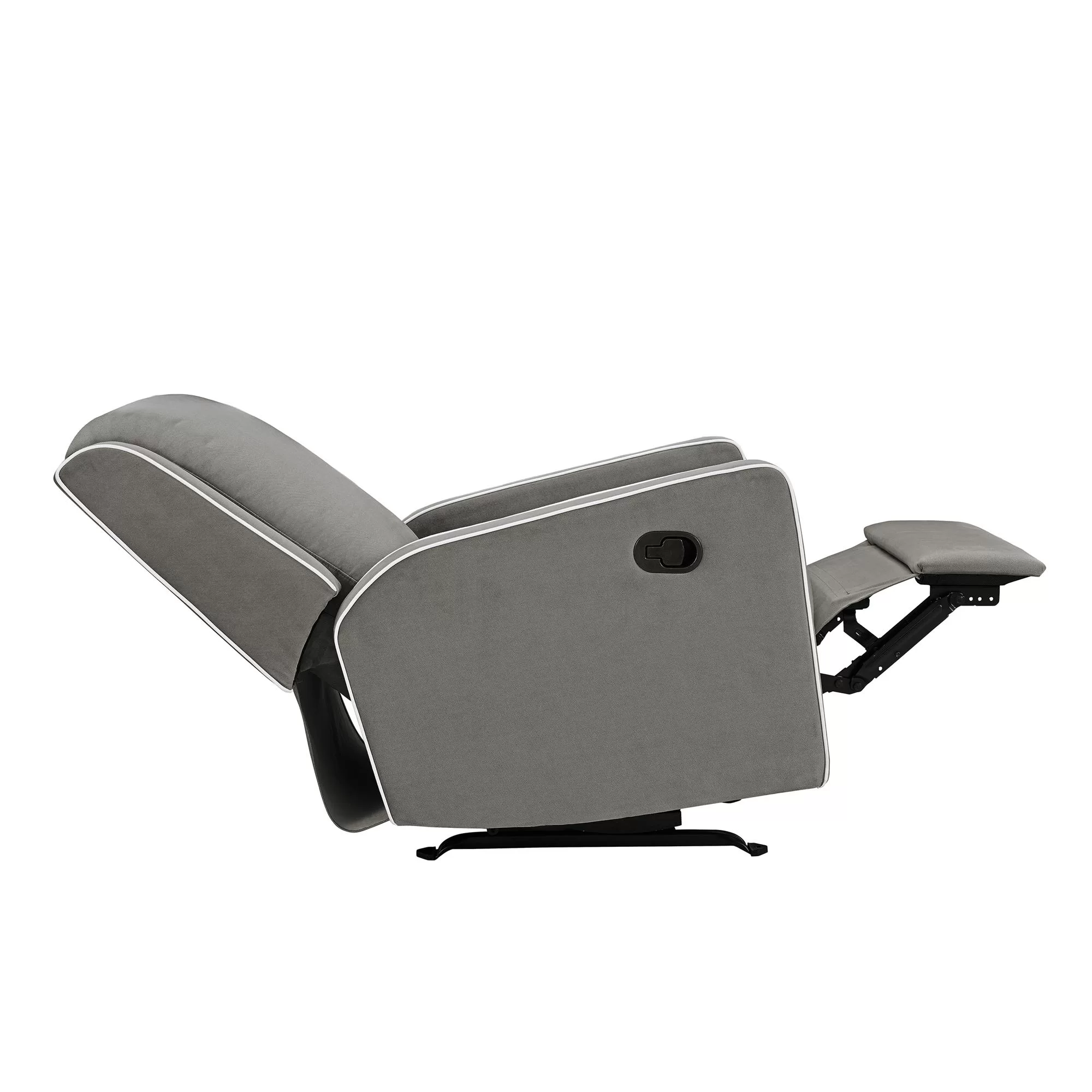 Baby Relax Robyn Rocker Recliner Chair with Pocket Coil Seating, Gray Linen