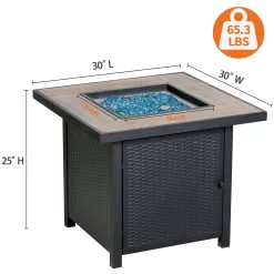 HEATMAXX 30 in. Gas Fire Pit Table
