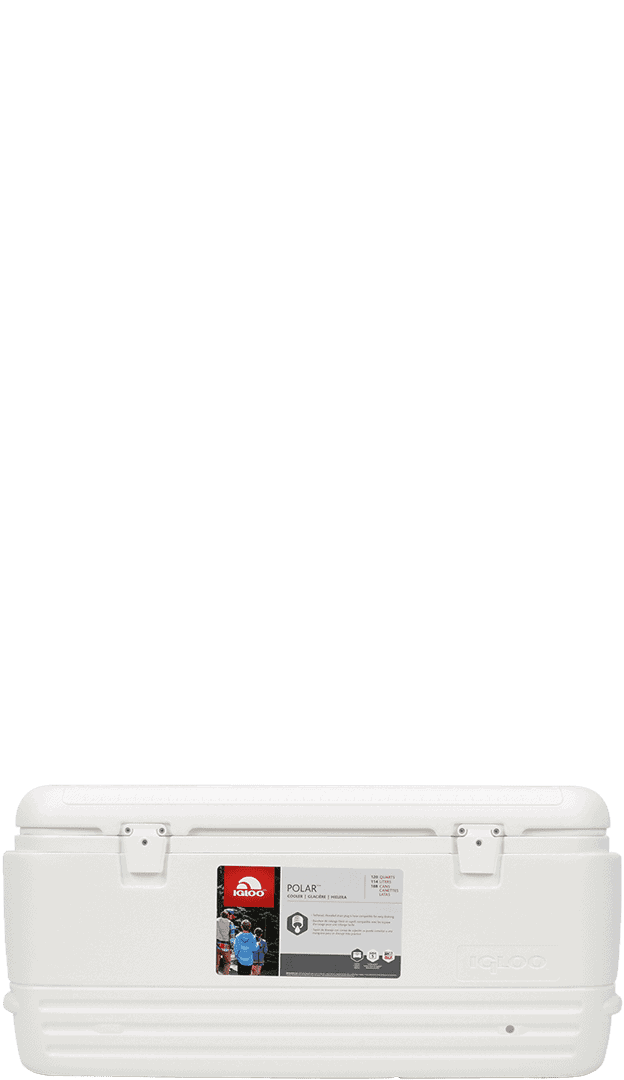 IGLOO Polar 120 qt. Hard Cooler - White