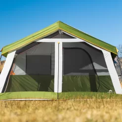 Ozark Trail 8-Person Family Cabin Tent 1 Room with Screen Porch, Green