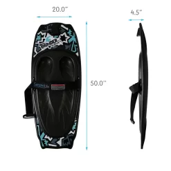 SereneLife Thunder Wave Water Sport Knee-Board, Waterskiing Kneeboard