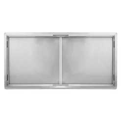 AdirHome BBQ Grill Double Access Door Panel, Stainless Steel, Rust-Resistant, Single Face, 42 Inches