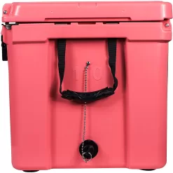 Driftsun Heavy Duty Portable 110 Quart Insulated Ice Chest Cooler, Coral