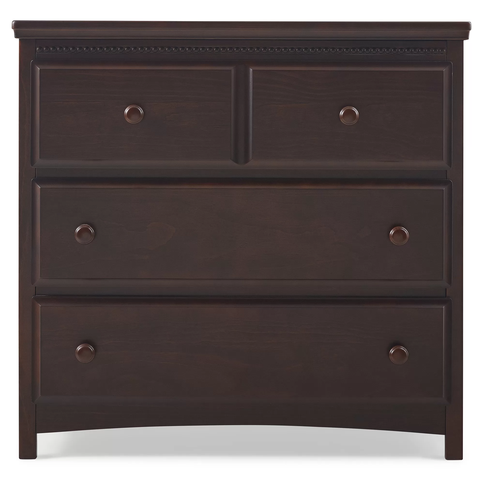 Delta Children Waverly 3 Drawer Dresser with Changing Top, Walnut Espresso
