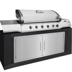 AdirHome BBQ Grill Double Access Door Panel, Stainless Steel, Rust-Resistant, Single Face, 42 Inches
