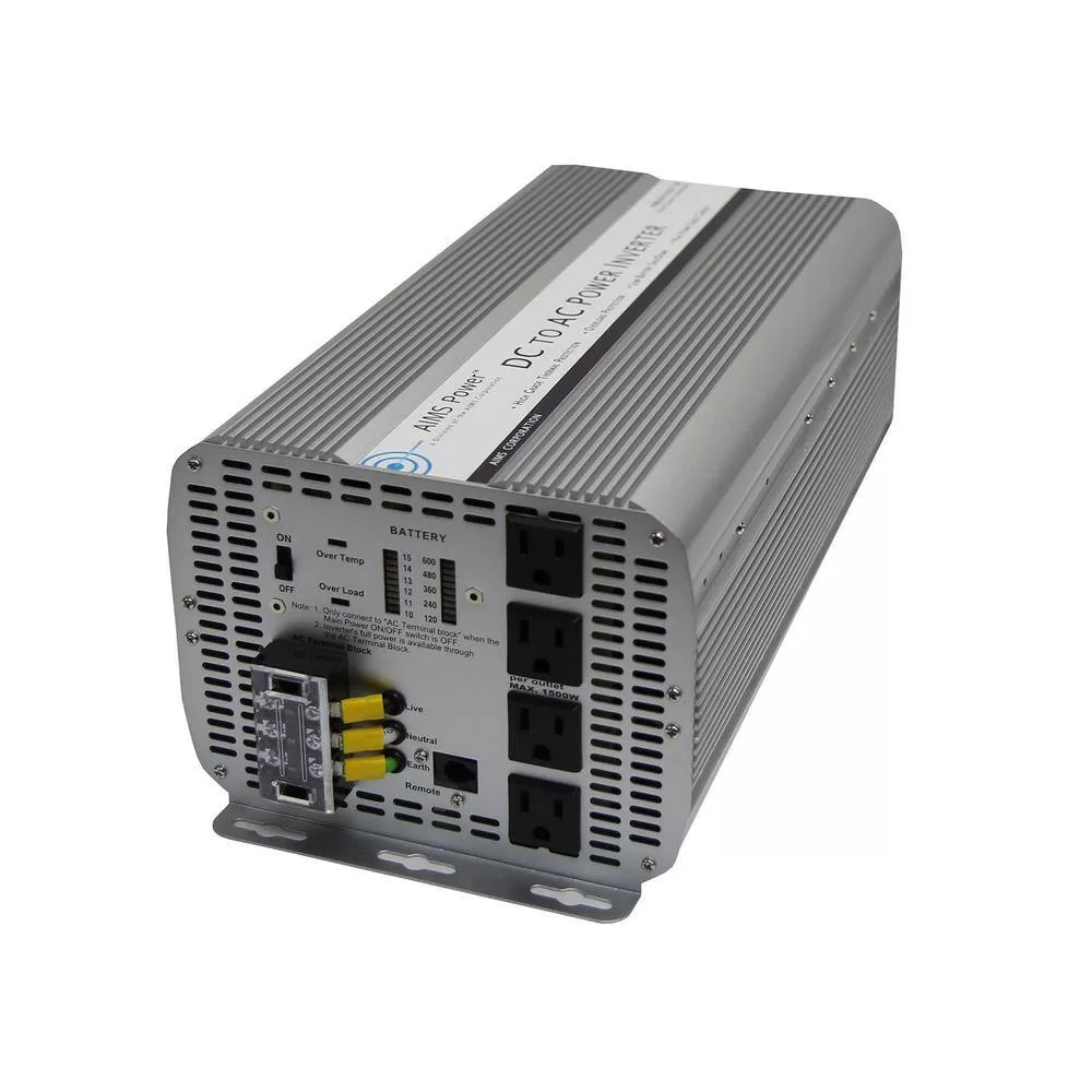 AIMS POWER 5,000-Watt Modified Sine Inverter 12-Volt DC to 120-Volt