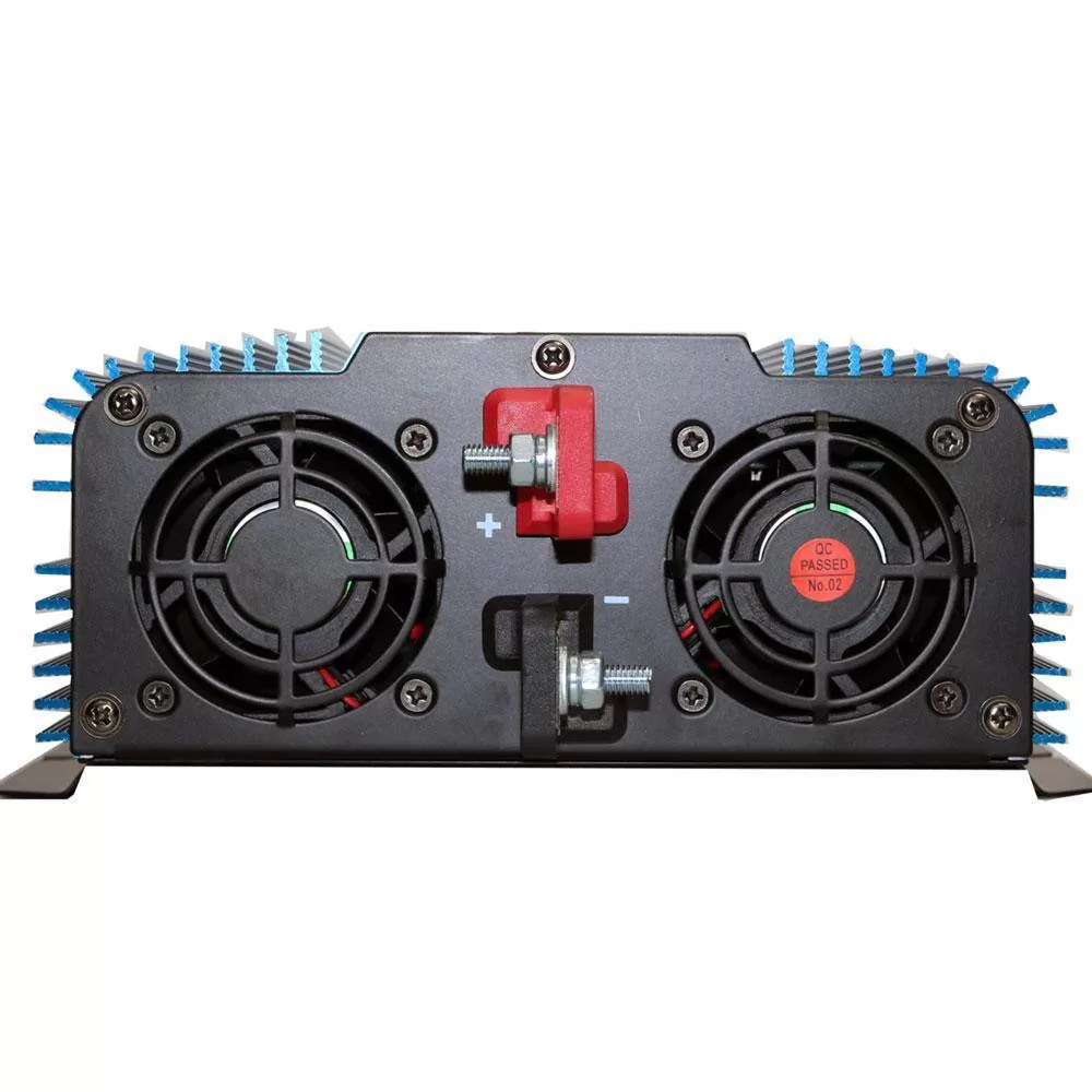 AIMS POWER PWRIX2000SUL 2,000-Watt Pure Sine Inverter with Automatic Transfer Switch 12-Volt DC to 120-Volt AC ETL Listed to UL 458