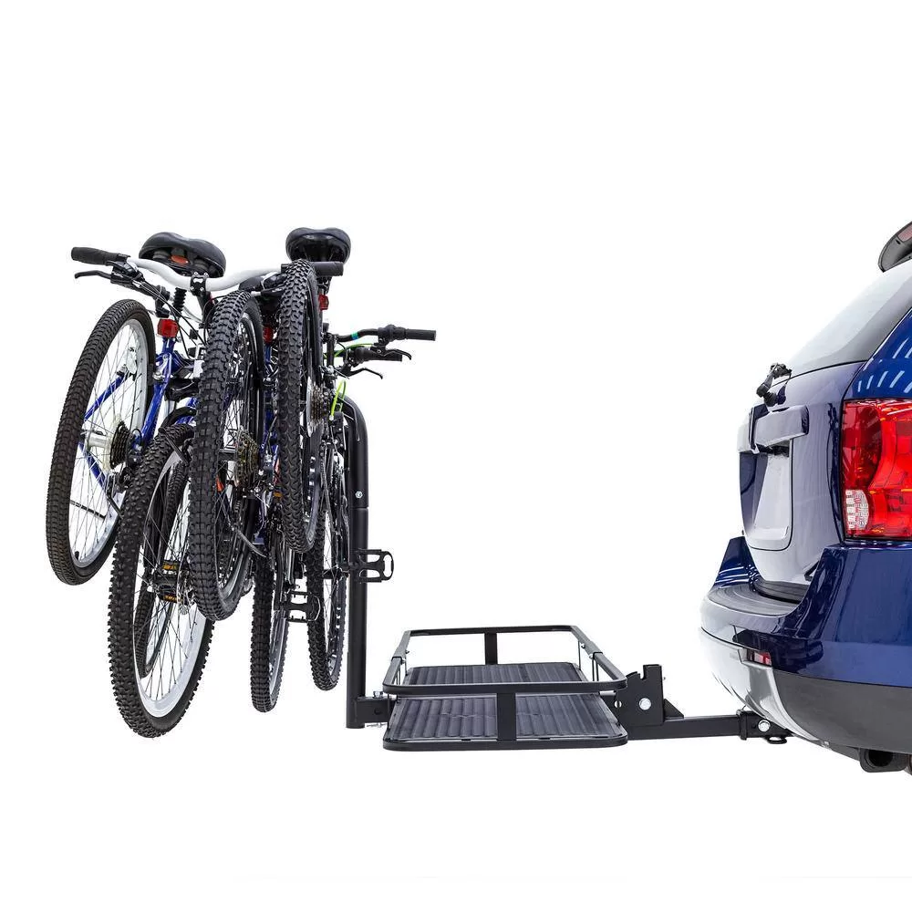 Apex BCCB-1169-4 4-Bike Steel Basket Cargo Carrier with Rack
