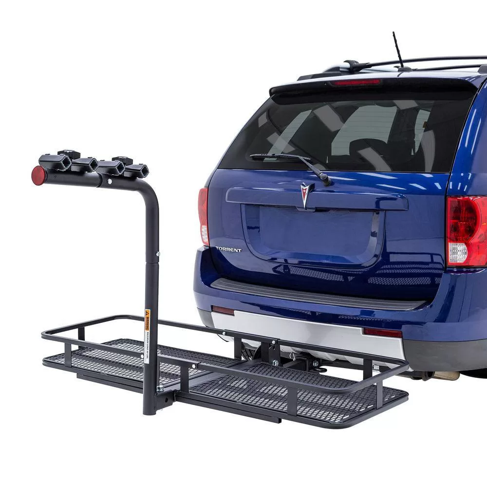 Apex BCCB-1169-4 4-Bike Steel Basket Cargo Carrier with Rack