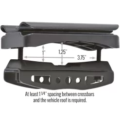Apex ER-08208S 150 lbs. Steel Roof Cargo Basket with Wind Fairing