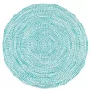 Colonial Mills Kaari Aqua 7 ft. x 7 ft. Tweed Indoor/Outdoor Round Area Rug