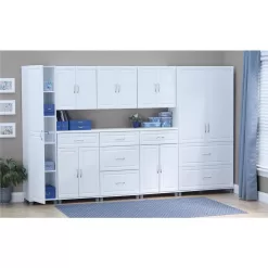 SystemBuild Trailwinds White Storage Cabinet