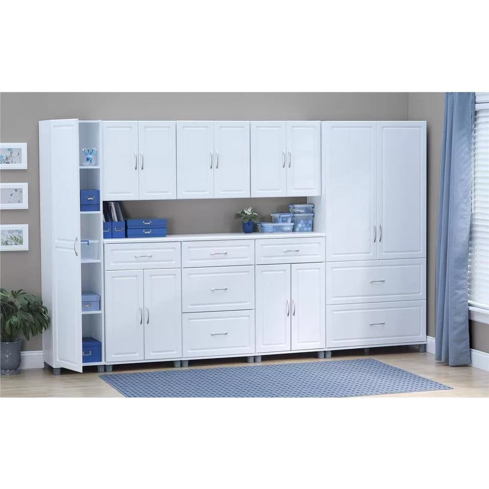 SystemBuild Trailwinds White Storage Cabinet