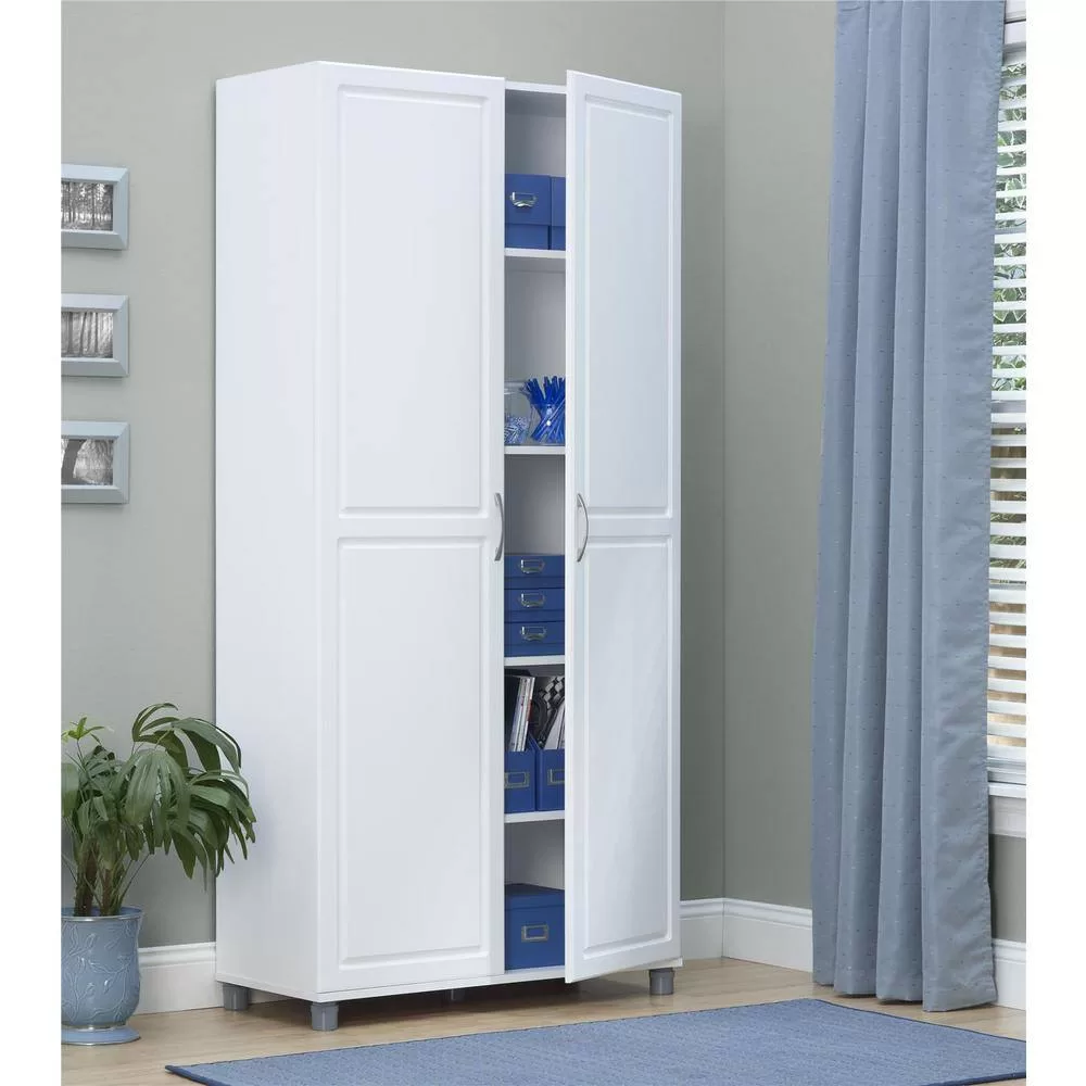 SystemBuild Trailwinds White Storage Cabinet
