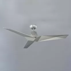 Modern Forms Vortex 60 in. Indoor/Outdoor Automotive Silver 3-Blade Smart Ceiling Fan with Wall Control